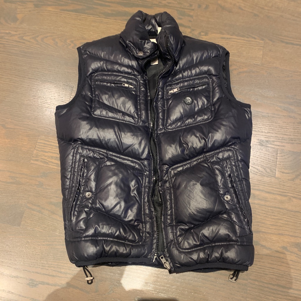 Diesel Puffer Vest For Men - Navy